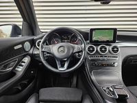 tweedehands Mercedes GLC350 4MATIC Panodak Burmester Camera Led Sfeerverlichting Elektrische stoelen kofferbak Navi