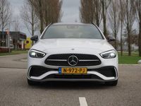 tweedehands Mercedes C220 d AMG MBUX l Panoramadak l Augmented Reality l Apple Car play l Alarm klasse 3 l Designo OpalithWit l Night pakket l LED High Performance l Distronic Plus l Easy Pack l Business pakket l Spiegel pakket l