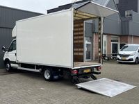 tweedehands Iveco Daily 40C18 177pk Airco Cruise controle 3-Persoons Laadklep 750kg Zijdeur Meubelbak Luchtgeveerde stoel Euro 5 Huif Bakwagen Verhuiswagen Bpm vrij voor particulier gebruik.