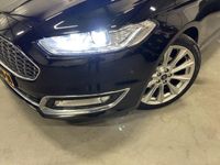 tweedehands Ford Mondeo Wagon 2.0 TDCi 210PK Vignale PANO/VIRTUAL/LED/LEER+MASSAGE+VENTILATIE/19"LMV/CAMERA/DAB/KEYLESS/PERFECT ONDERHOUDEN/NIEUWPRIJS ¤ 60.000,-