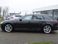 tweedehands Audi A4 Avant 1.4 TFSI 3x S-line Trekhaak wegklapbaar | 18'' LMV | Navi | Stoelverwarming | 1/2 leer | Bluetooth | Metallic zwart