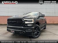 tweedehands Dodge Ram PICKUP 1500 Laramie Night Edition Modeljaar "24 | BOMVOL!| Panoramadak elect. | Luchtvering | Virtual cockpit | Tonneau cover | Multi functionele tailgate| Geheel rijklaar incl. LPG &Trekhaak| !!!25X OP VOORRAAD!!! | Nieuwe Auto incl. LPG | Gehe