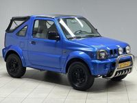 tweedehands Suzuki Jimny 1.3 JLX Cabrio/ 4X4!/ Bull-Bar/ Trekhaak/ Stuurbekr./ C.V./ Elek. ramen + Spiegels/ LEDER. Stuur/ Radio-CD AUX.