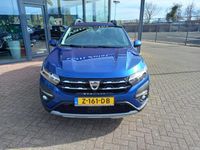 tweedehands Dacia Sandero 1.0 TCe 90 Stepway, Essential, Airco, Apple carplay/Android auto, Navigatie, Multimedia systeem, Parkeersensoren, Cruise control, Dimlicht automatisch, Regensensor, Led verlichting, Elektrische ramen en spiegels , Dealer onderhouden, Fabriek