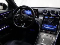 Occasion Mercedes C220 AMG line 200 PK (147 kW) 2024 Zwart Stationwagen
