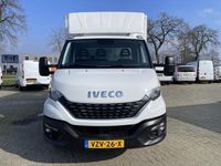 tweedehands Iveco Daily 35S14 Himatic 5 traps automaat / bakwagen met laadklep / rijklaar ¤ 30.950 ex btw / lease vanaf ¤ 554 / cruise en climate control / standkachel en stoelverwarming