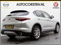 tweedehands Alfa Romeo Stelvio 2.2d Leer Bi-Xenon+AFS Camera Navi Afn.Trekhaak Pdc-A+Voor Dual-Ecc Elect.Achterklep Dodehoek-Assist.Bots-Waarsch. Led SpoorAssist MultiMedia 180pk Super Hill-Assist Mistlampen+Koplampsproeiers Euro6 124g/km