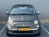 tweedehands Fiat 500C 1.2 Cabriolet Parkeersensor Matgrijs Leder sportstoelen Airco