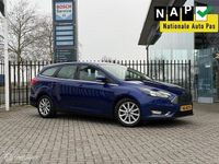 Occasion Ford Focus Titanium 125 PK (91 kW) 2018 Blauw Stationwagen