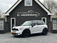 tweedehands Mini Cooper S Countryman 1.6 ALL4 Chili Navigatie Leder Panoramadaken Cruise Control Wit/Zwart Sportief