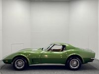 tweedehands Chevrolet Corvette C3 *Chrome Bumper* Elkhart Green / 1973 One year only / Targa / 350 V8 / Automatic