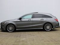 tweedehands Mercedes CLA250 Shooting Brake Prestige AMG 4MATIC | Panorama Dak | Stoelverwarming | PDC v+a | Elek.Achterklep | Night Pakket | Zeer nette auto!!