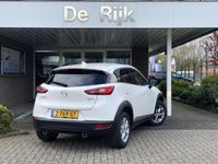 tweedehands Mazda CX-3 2.0 SkyActiv-G 120 Dynamic 'Snowflake White Pearl' | Navi, PDC, Stoelverw., Cruise, Climate, 16'' LMV | Dealeroh. |