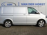 tweedehands VW Transporter TRANSPORTER 2.0-140pk TDI L1H1 Comfortline AUTOMAAT ! Keurig nette! Airco, navigatie, telefoonvoorb., elektr. ramen en spiegels, pdc v+a, trekhaak, LM wielen, sidebars, laadruimte betimmerd, metallic lak, comfortstoelen,