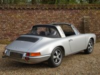 tweedehands Porsche 911 911 T Soft Window Targa Beautifully restored to factory specifications by specialist in the Netherlands, Finished in Silver Grey over black leather with "Pepita" fabric, Desirable early soft-windowTarga, Rare 1969 long-wheelbase Soft