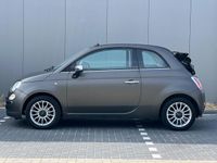 tweedehands Fiat 500C 1.2 Cabriolet Parkeersensor Matgrijs Leder sportstoelen Airco