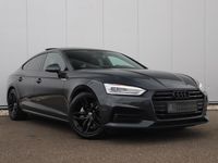 tweedehands Audi A5 Sportback - 40 TDI Design Black Edition 190PK Panoramadak Virtual Half Leder Stoelverwarming Wegklapbare Trekhaak Sfeerverlichting 18 inch Navigatie Clima Cruise PDC Bluetooth Xenon LED