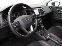 tweedehands Seat Leon ST 1.4 EcoTSI FR Connect | 150 PK | Automaat | Trekhaak | Stoelverwarming | Apple Carplay - Androidauto | Cruise | PDC | Stoelverwarming | Climate | Bluetooth | Sfeerverlichting | Automatische verlichting | Navi FullMap | Flippers | Spraakbedien