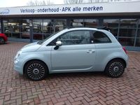 tweedehands Fiat 500C 1.0 Rockstar Cabrio Unieke kleur Ice Blue Metallic Navi./Apple Car Play/Android/16"LMV/Airco/PDC/Sportstoelen Half Leder