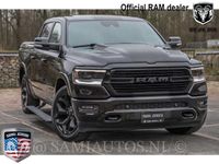 tweedehands Dodge Ram PICKUP 1500 BLACK BEAST STRIPING | HEAD-UP | LUCHTVERING | LIMITED BLACK WHEELS | BOM EN BOM VOL | 5.7L 402PK HEMI V8 | CREW CAB | DUBBELE CABINE | DC | PICK UP | BEDRIJFS AUTO | 5 PERSOONS | LARAMIE NIGHT EDTION |