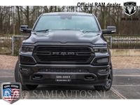 tweedehands Dodge Ram PICKUP 1500 BLACK BEAST STRIPING | HEAD-UP | LUCHTVERING | LIMITED BLACK WHEELS | BOM EN BOM VOL | 5.7L 402PK HEMI V8 | CREW CAB | DUBBELE CABINE | DC | PICK UP | BEDRIJFS AUTO | 5 PERSOONS | LARAMIE NIGHT EDTION |