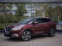 tweedehands Nissan Qashqai 1.3 MHEV Xtronic Tekna Plus Burgundy Red, Pano, 36