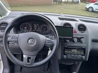 tweedehands VW Caddy 1.2 TSI BMT Benzine camera Multifunctioneel stuur airco cruise sortimo bedrijfswagen inrichting