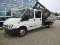 tweedehands Ford Transit 90 T350L 2.4TDdi 66KW DOKA Dubbelcabine 3-S./Z. kipper