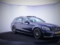 tweedehands Mercedes 180 C-KLASSE EstateAMG-Line LEDER/NAVI/CLIMA/CAMERA/SPORTST./STOELVERW./PANORAMA/LED