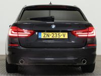 tweedehands BMW 520 5-SERIE Touring i 184pk Steptronic High Executive ECC NAVI LMV LED+ COGNAC.SPORT.LEDER STOELVERWARMING R.R.ZWART+GRILL D.GLAS PDC