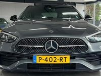 tweedehands Mercedes C220 AMG Line panoramadak leer 360'camera sfeer verlichting stoelverwarming night-pakket vol optie