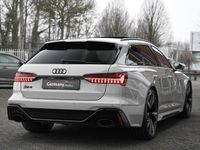 tweedehands Audi RS6 4.0TFSI V8 BiTurbo Quattro 600pk Individual Kreide Keramiek B&O Softclose 4WD-Best Laser Trekhaak