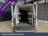 tweedehands Mercedes Sprinter 316 NGT Automaat L3H2 *Post NL inrichting* Euro6 Camera sidebars, 270 graden achterdeuren, schappen, doorloopdeur