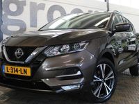 tweedehands Nissan Qashqai 1.3 DIG-T Design Edition | Automaat | 100% onderhouden | Trekhaak | Cruise | Clima | Keyless entry | Rondomzicht camera | Panorama | Bluetooth | Navi |