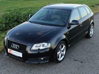 Occasion Audi A3 Sportback S-Line 140 PK (102 kW) 2009 Zwart Hatchback