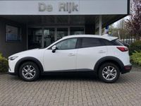 tweedehands Mazda CX-3 2.0 SkyActiv-G 120 Dynamic 'Snowflake White Pearl' | Navi, PDC, Stoelverw., Cruise, Climate, 16'' LMV | Dealeroh. |