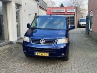 tweedehands VW Transporter 2.5 TDI 340 Comfortline DC Automaat Leer Airco Editon 60 Dubbel Cabine Lang Blauw 2008