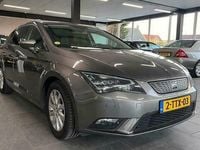 tweedehands Seat Leon ST 1.6 TDI Style Business Ecomotive leer led navigatie clima cruise controle trekhaak stoelverwarming lm-velgen dealeron