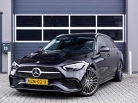 Occasion Mercedes C220 AMG line 199 PK (146 kW) 2022 Zwart Stationwagen