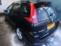 Occasion Peugeot 206 109 PK (80 kW) 2003 Zwart Stationwagen