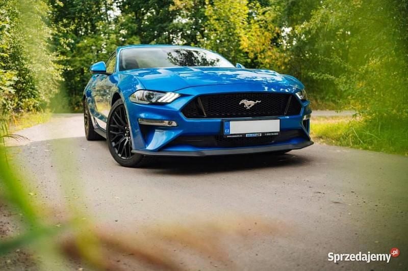 Niebieski Używany 2020 Ford Mustang GT Coupe | 170 500 zł (Dobra cena) - Obraz 1/4