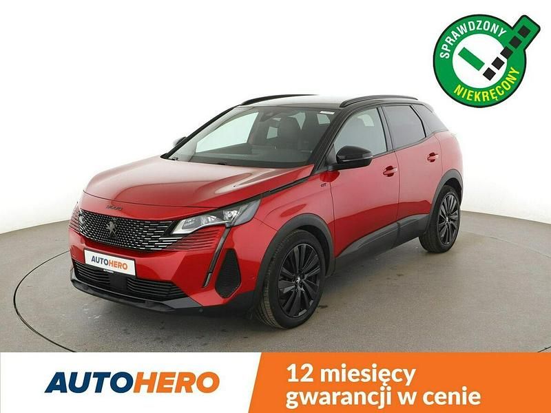 Czerwony Używany 2021 Peugeot 3008 SUV | 84 600 zł (Dość drogi) - Obraz 1/3
