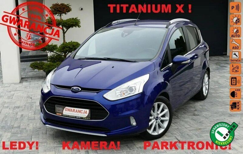 Niebieski (metalik) Używany 2018 Ford B-MAX Minivan | 35 200 zł (Dość drogi) - Obraz 1/4