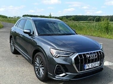 Szary Używany 2020 Audi Q3 S-Line SUV | 110 000 zł (Dość drogi) - Obraz 1/4