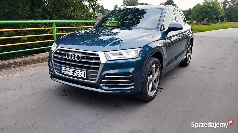 Niebieski Używany 2017 Audi Q5 S-Line SUV | 92 500 zł (Uczciwa cena) - Obraz 1/4