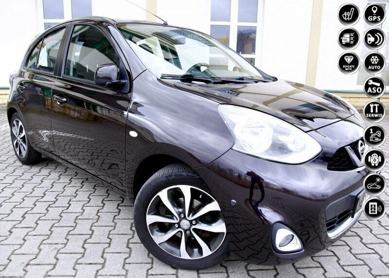 Fioletowy Używany 2015 Nissan Micra Tekna Hatchback | 26 499 zł (Uczciwa cena) - Obraz 1/4