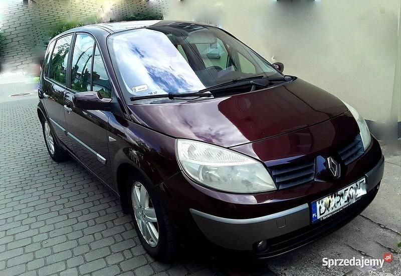 Wiśniowy Używany 2004 Renault Scénic II Minivan | 6000 zł (Dość drogi) - Obraz 1/4