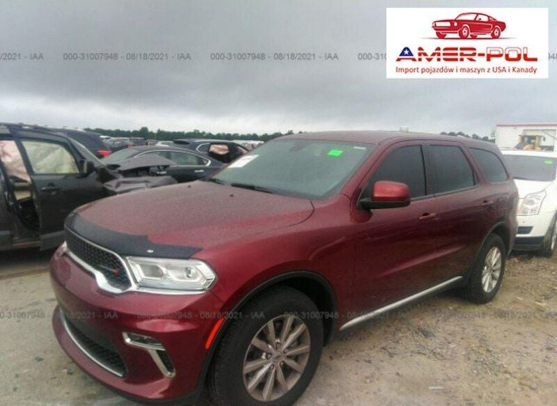 Czerwony Używany 2021 Dodge Durango SXT SUV | 95 000 zł - Obraz 1/4