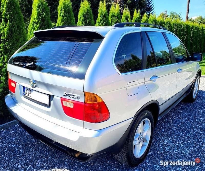 Srebrny Używany 2001 BMW X5 SUV | 15 400 zł - Obraz 1/4