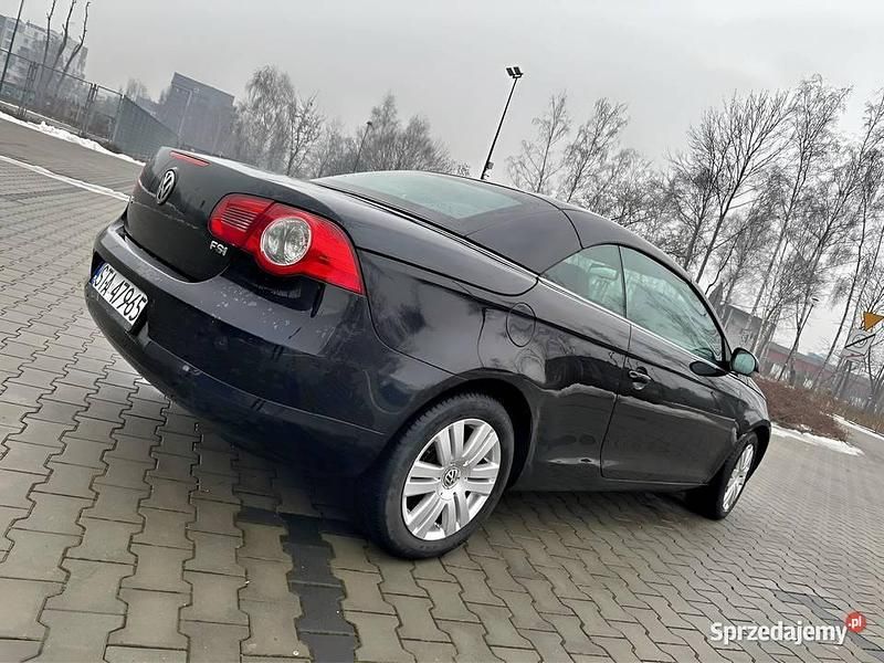 Czarny Używany 2007 VW Eos Kabriolet | 12 900 zł - Obraz 1/4